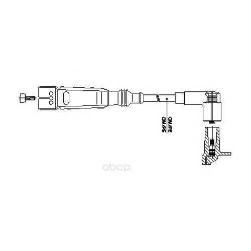 Провод высоковольтный audi/vw 70см BREMI 111/70