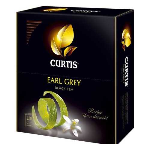 Чай черный Curtis earl grey 100 пакетиков