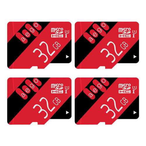 Карта памяти AEGO microSDHC U1 Class 10 32GB 4шт