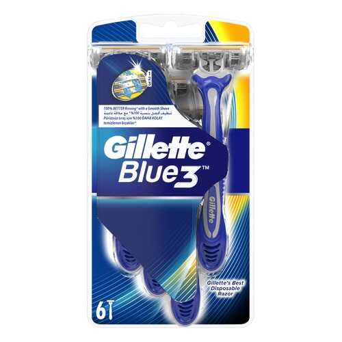 Одноразовая мужская бритва Gillette Blue3 6 шт