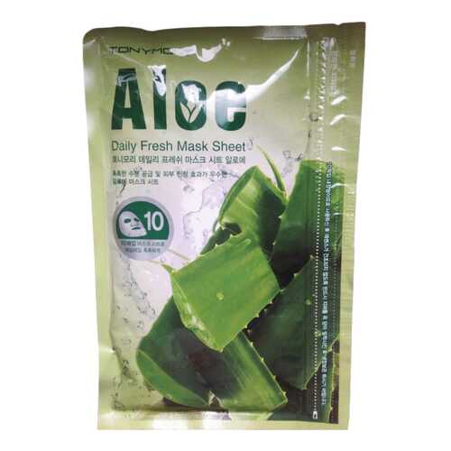 Маска для лица Tony Moly Daily Fresh Aloe Mask 15 мл+10 шт