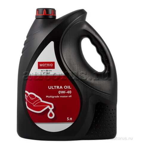 MOTRIO Масло Моторное Motrio Ultra 0w40 Синтетическое 5 Л 8671000074