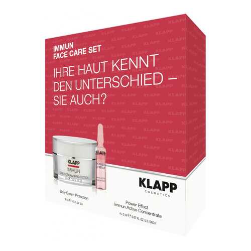 Набор косметики для лица Klapp Immun Face Care Set 2018
