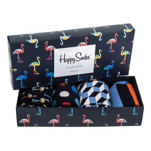 Набор носков мужских Happy Socks XNAV09 синих 41-46 EU
