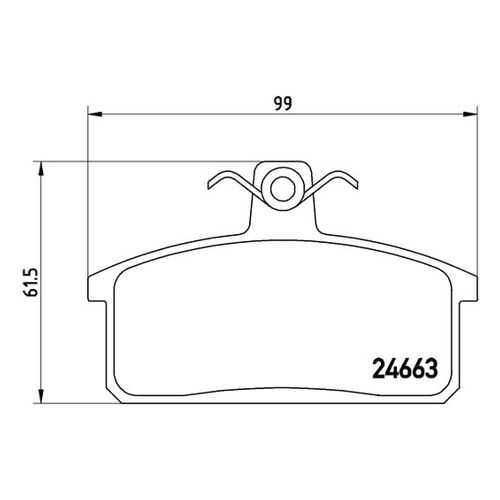 Комплект тормозных дисковых колодок brembo P 79 007