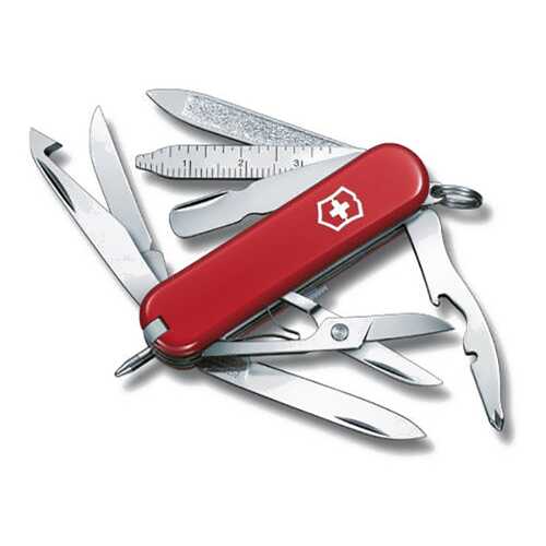 Мультитул-брелок Victorinox MiniChamp 0.6385 58 мм красный, 16 функций