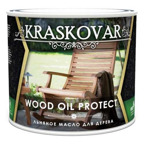 Масло льняное для дерева Kraskovar Wood Oil Protect 2,2 л
