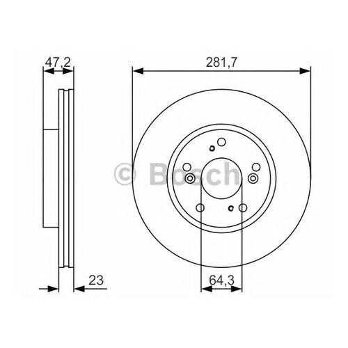 Тормозной диск Bosch 0986479S47