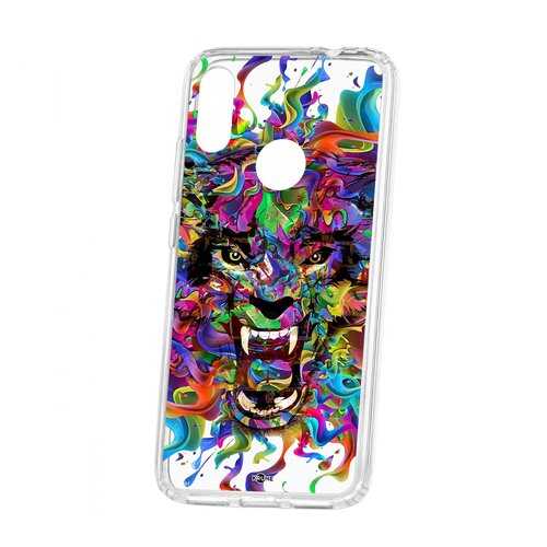 Чехол Kruche Xiaomi Redmi Note 7 Print Colored beast