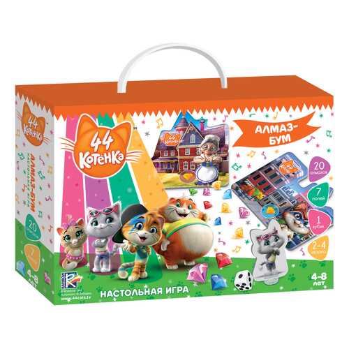 Настольная игра Vladi Toys VT8055-07 44 Котенка Алмаз-Бум