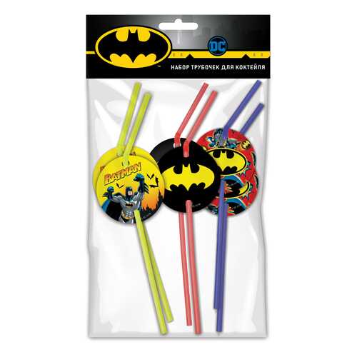 Набор трубочек для коктейля ND Play. Batman , 6 шт