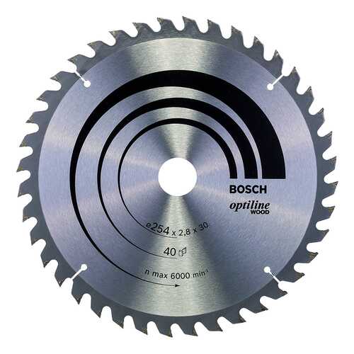 Диск по дереву Bosch STD WO 254x30-40T 2608640443
