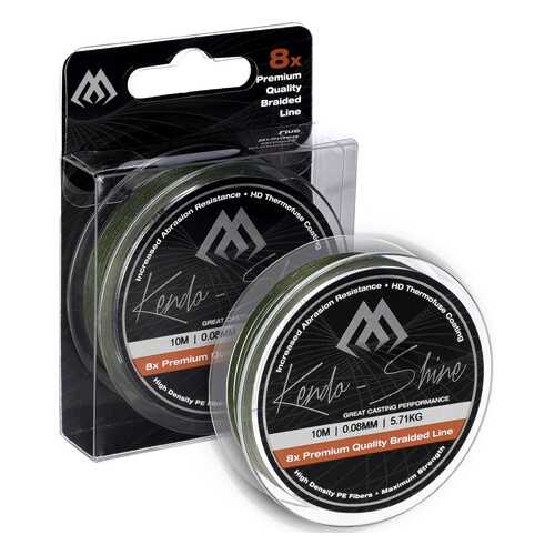 Шнур плетеный Mikado Kendo Shine 8-x HDPE 0,14 мм, 150 м, 11,75 кг green