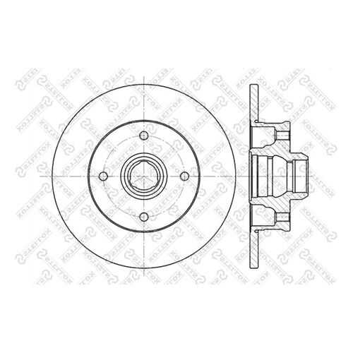 Тормозной диск Stellox 6020-9935-SX