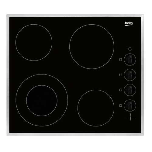 Встраиваемая варочная панель электрическая Beko HIC 64101 X Black