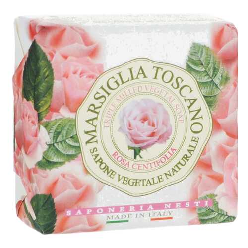 Косметическое мыло Nesti Dante Marsiglia Toscano Rosa Centifolia 200 г