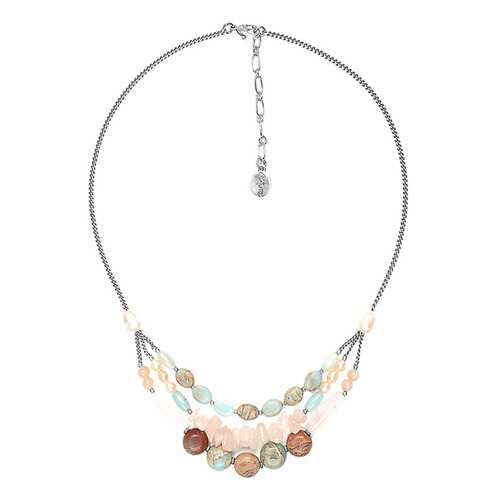 Колье женское Nature Bijoux NB20.1-15-41063 бежевое/голубое/золотистое