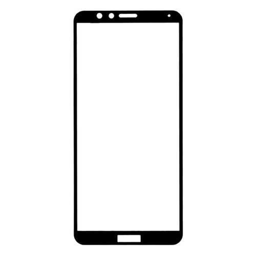 Защитное стекло на весь экран полноклеевое для Huawei Honor 7X черное