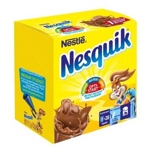Какао-напиток NESQUIK OPTI-START быстрорастворимый 28 пакетиков