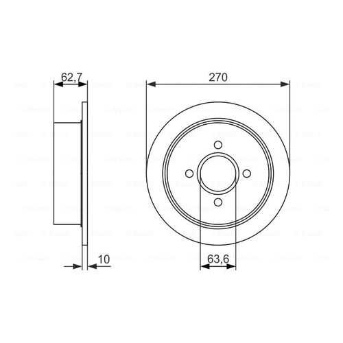 Тормозной диск Bosch 0986479897