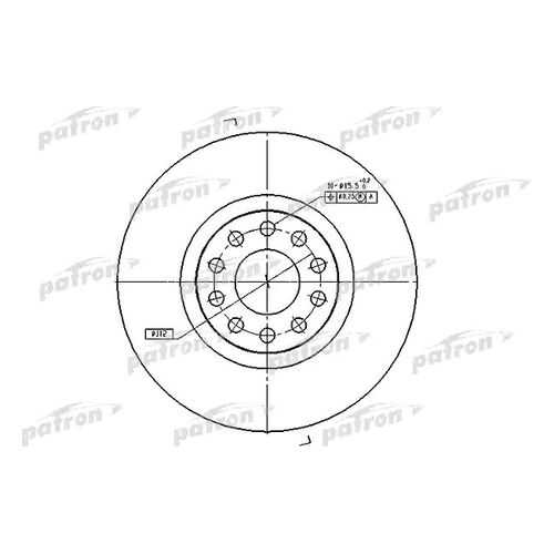 Тормозной диск PATRON PBD7728