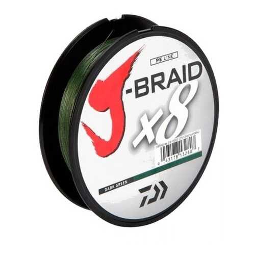 Леска плетеная Daiwa J-Braid X8 300м 0,13мм зеленая
