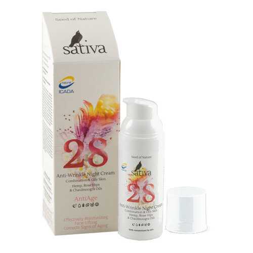 Sativa №28 Крем-флюид ночной для профилактики и коррекции морщин 50мл