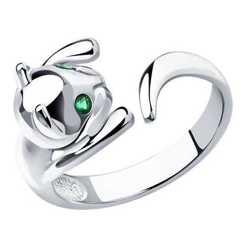 Серебряное кольцо женское «Котёнок» SOKOLOV 94011327 р.15
