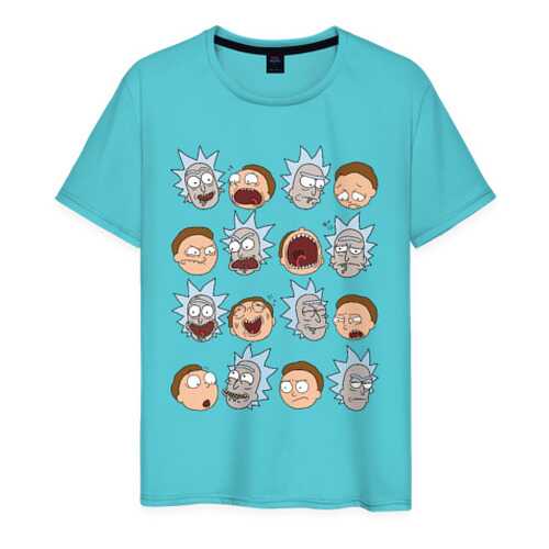 Футболка мужская ВсеМайки 1853017 бирюзовая XXXL