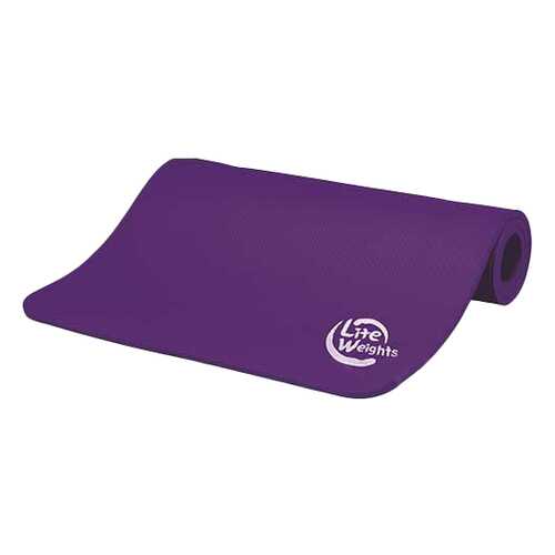 Коврик для фитнеса Lite Weights 5420LW фиолетовый 10 мм