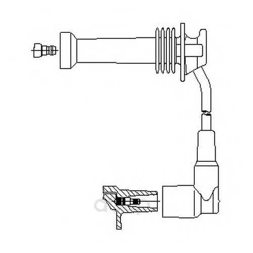 Провод высоковольтный ford/mazda2/volvo s40 95- BREMI 8a17/19