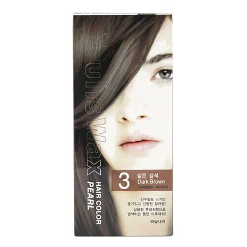 Краска для волос Welcos Fruits Wax Pearl Hair Color 03 Dark Brown 60 мл