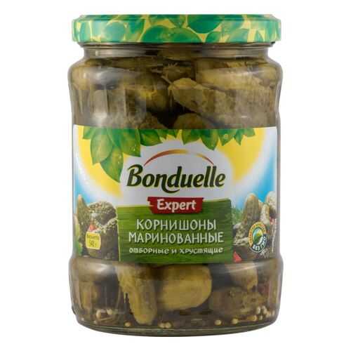 Корнишоны маринованные Bonduelle отборные и хрустящие expert 580 мл