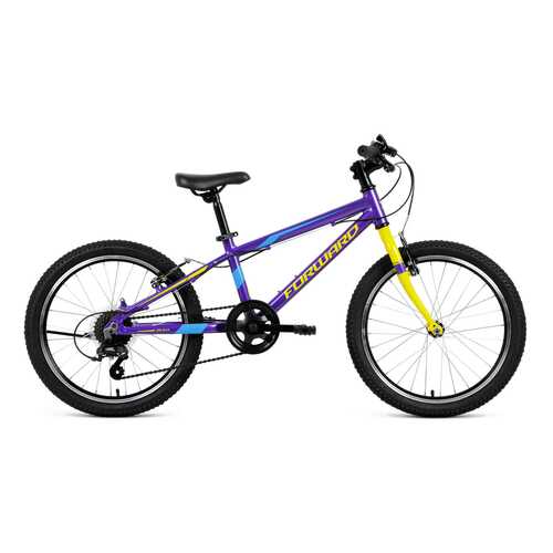 Велосипед Forward Rise 20 2.0 2020 One Size dark violet/yellow