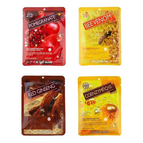 Набор тканевых масок May Island (Bee Venom, Red Ginseng, Pomergranate, Q10) 4 шт