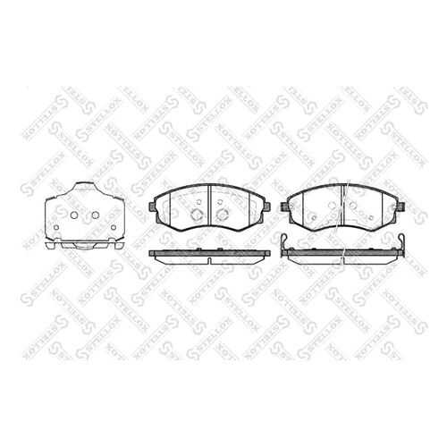 Комплект тормозных дисковых колодок Stellox 329 003B-SX