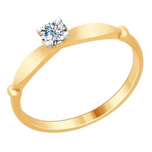 Кольцо женское SOKOLOV из серебра со Swarovski Zirconia 89010095 р.17