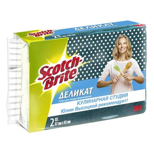 Губка Scotch-Brite для деликатной чистки NS-N-7090-2