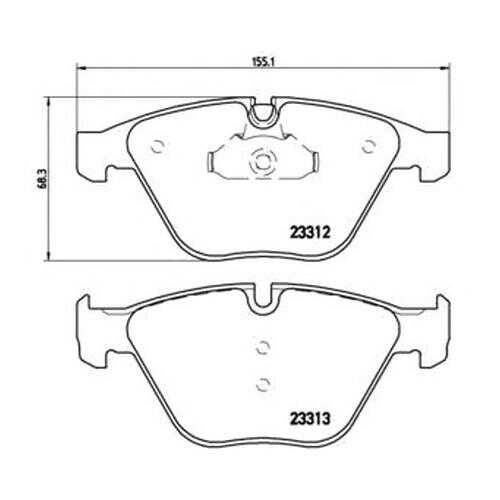 Комплект тормозных колодок Brembo P06054
