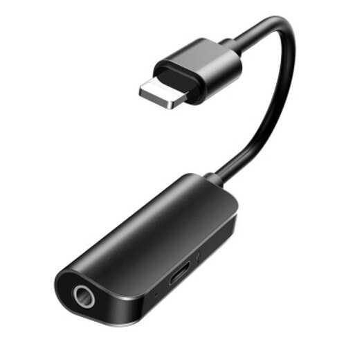 Адаптер Baseus Audio Converter Lightning Male to 3.5mm + Lightning L50 Black