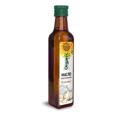 Масло пищевое Organic Life нерафинированное подсолнечное чесночное 250 мл