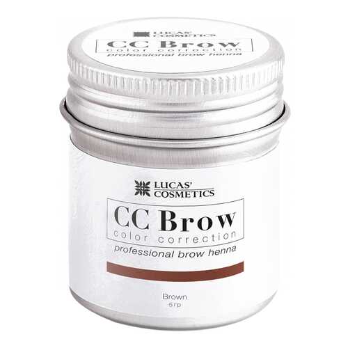 Краска для бровей LUCAS' COSMETICS CC Brow Brown баночка 5 гр