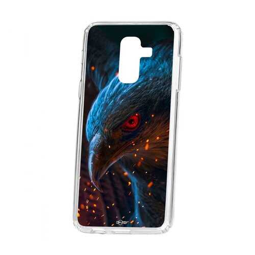 Чехол Kruche Samsung Galaxy A6 Plus (2018) A605f Print Орел