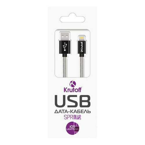 Кабель Krutoff Spring Lightning 1м Black