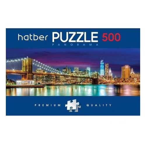 Пазлы Hatber Premium Панорама Ночной город, 500 элементов