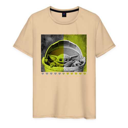 Футболка мужская ВсеМайки 2147267 бежевая XXXL