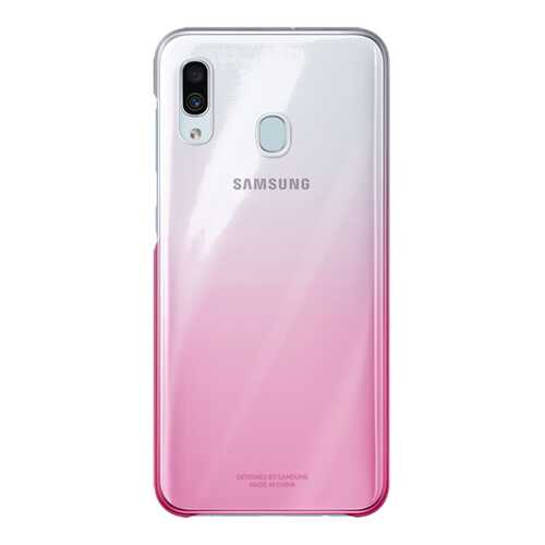 Чехол Samsung для A30 Pink/Transparent