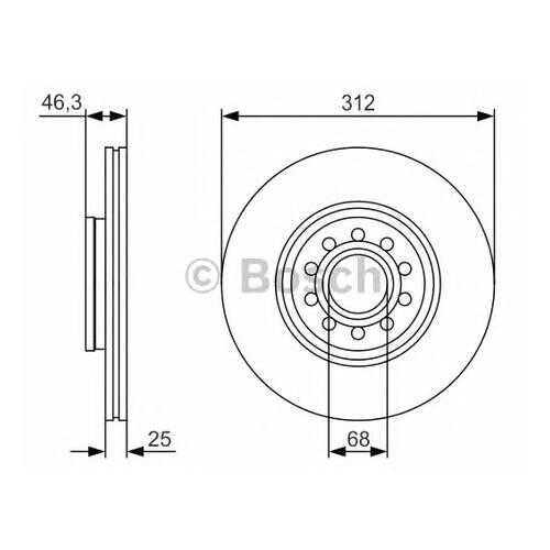 Тормозной диск Bosch 0986479S23