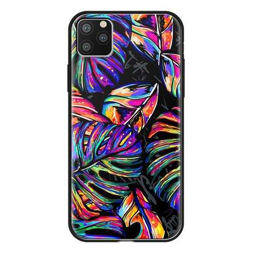 Чехол Deppa Glass Case для Apple iPhone 11 Pro Max Листья