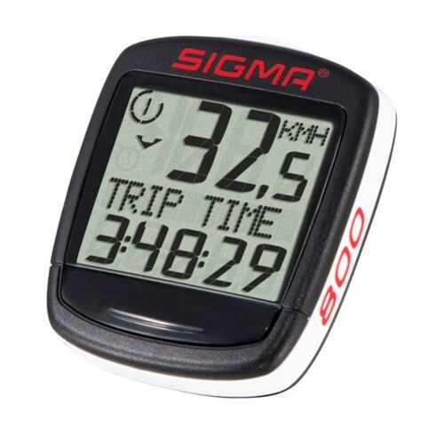 Велокомпьютер Sigma BC 800 Baseline бело-черный